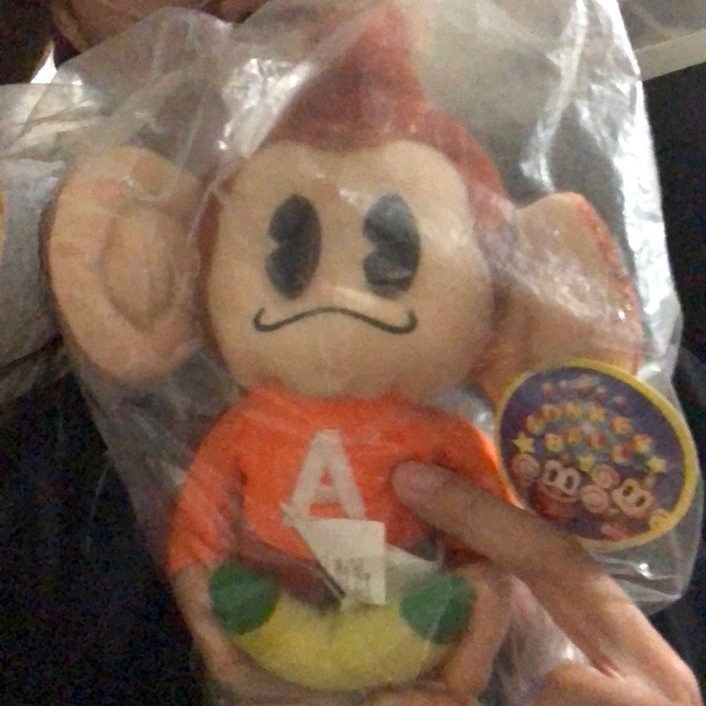 Super Monkey Ball plush NIB with tag.